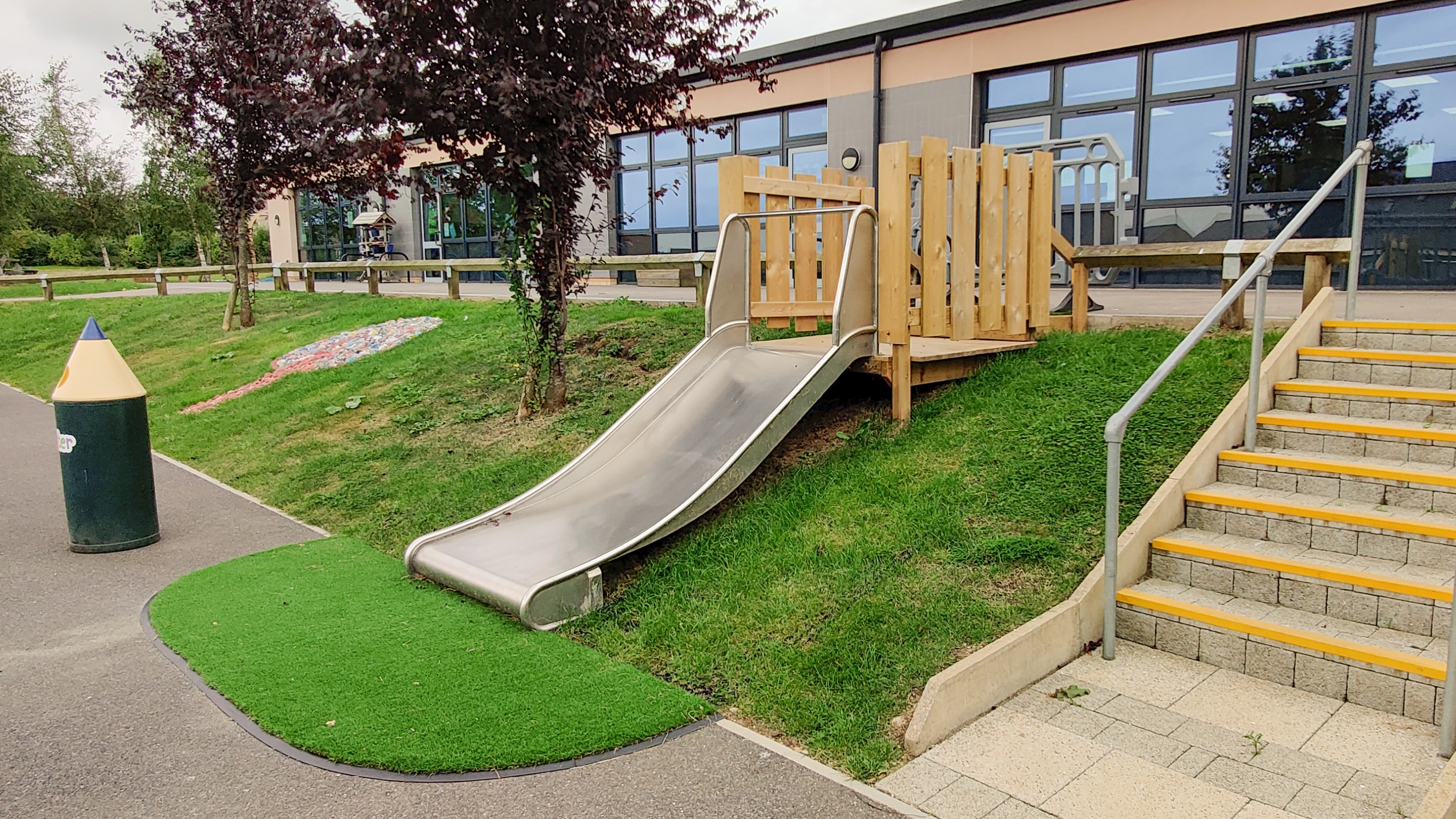 Outdoor children's slide