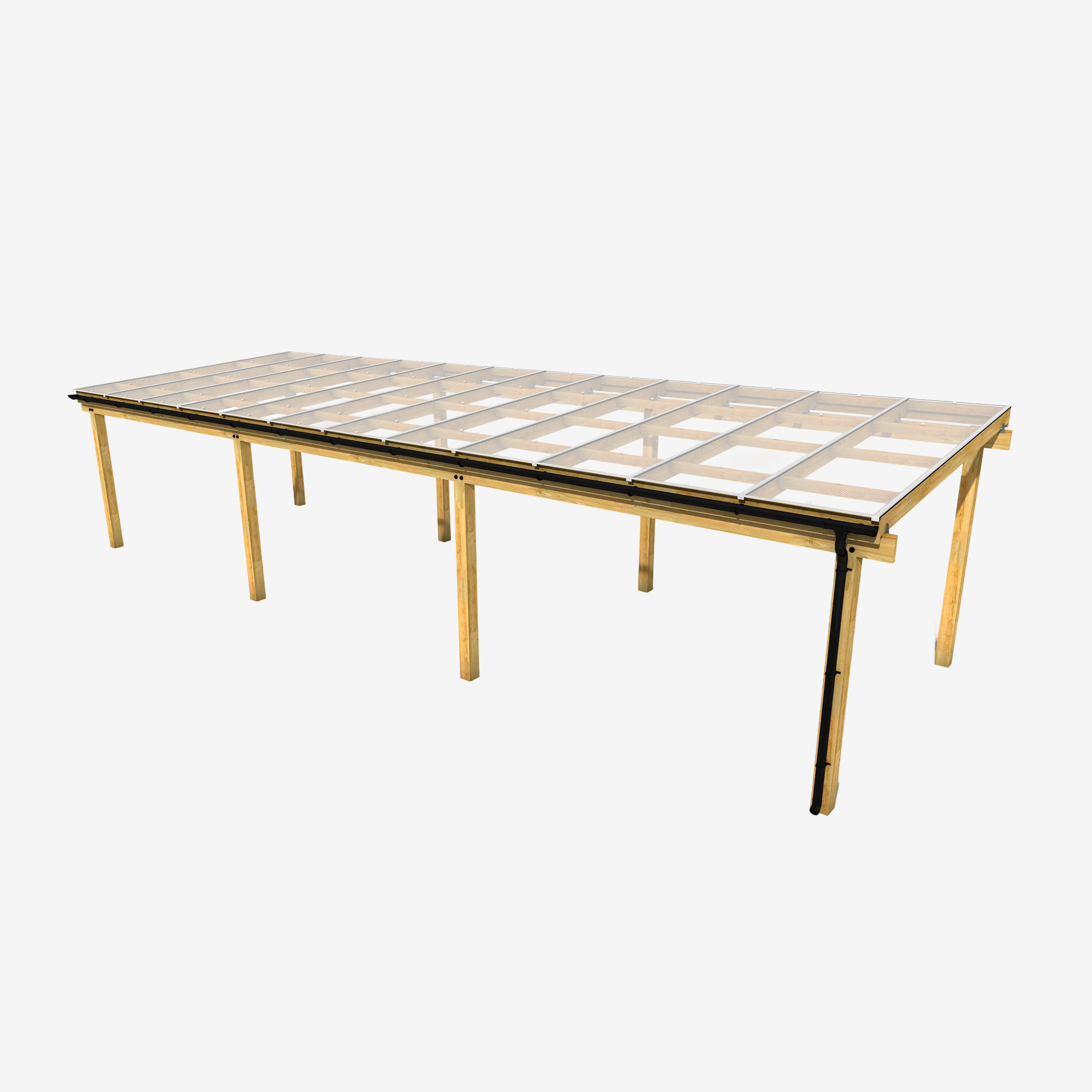 12m x 4m Timber Freestanding Timber Canopy