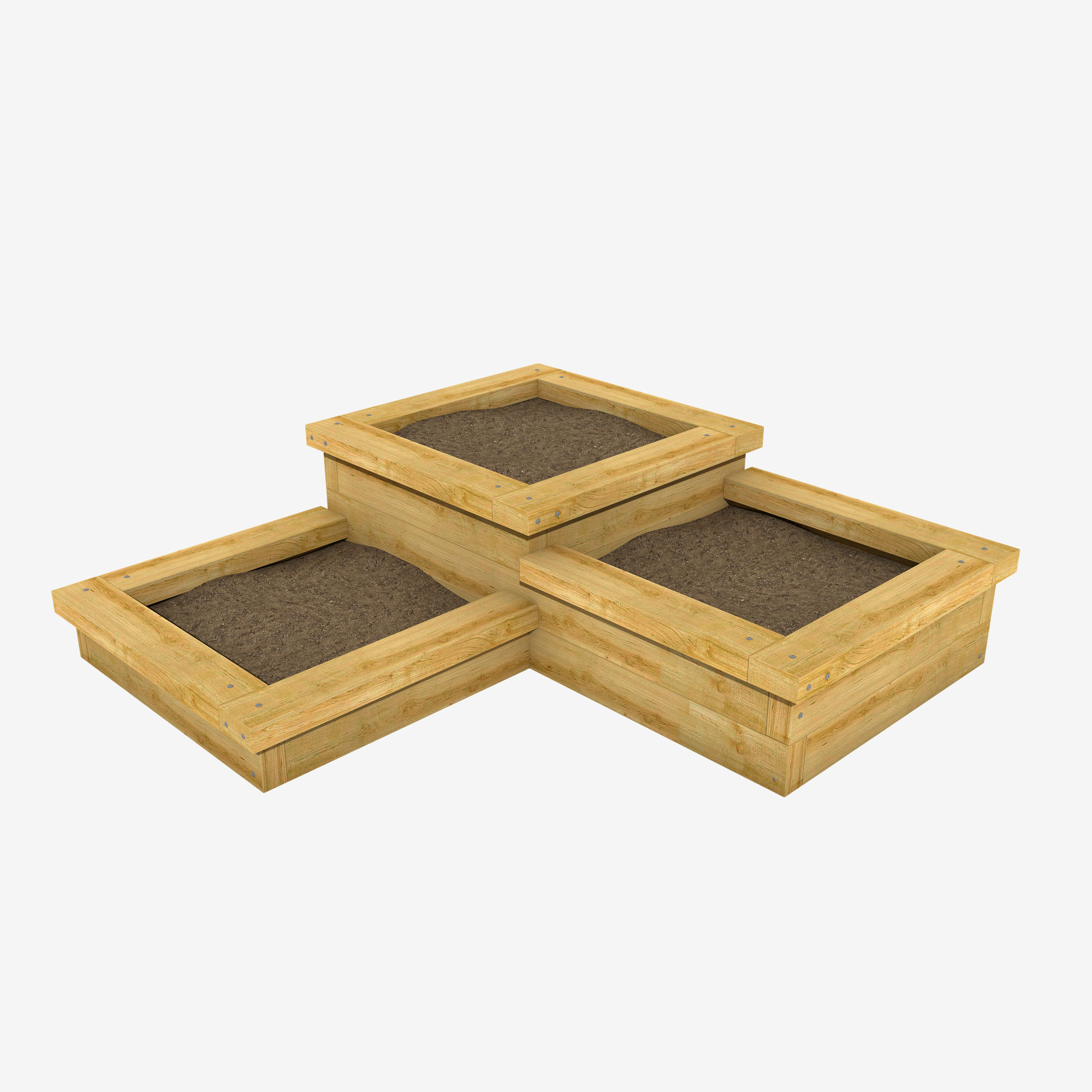 Corner 3 Tier Sleeper Planter