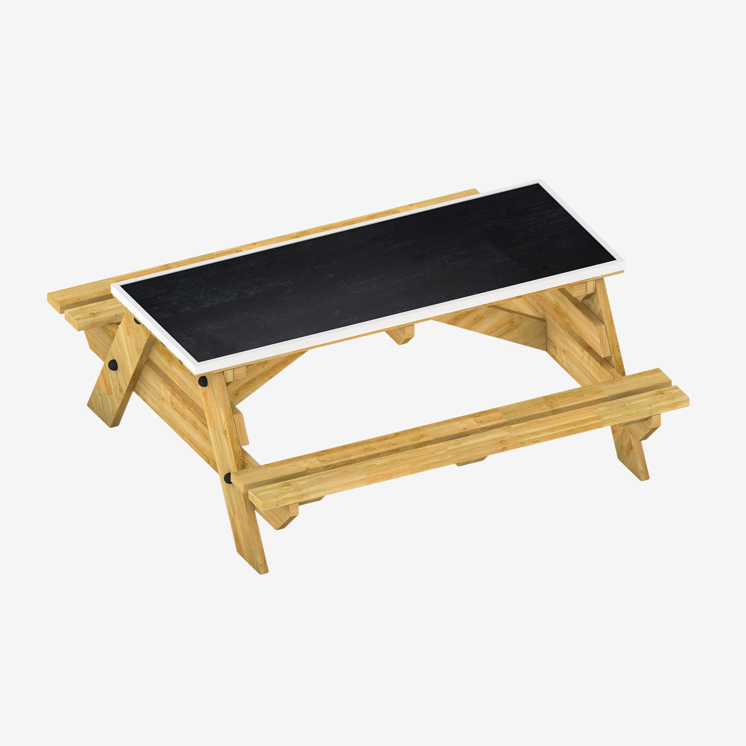 Picnic Table with Chalkboard Top