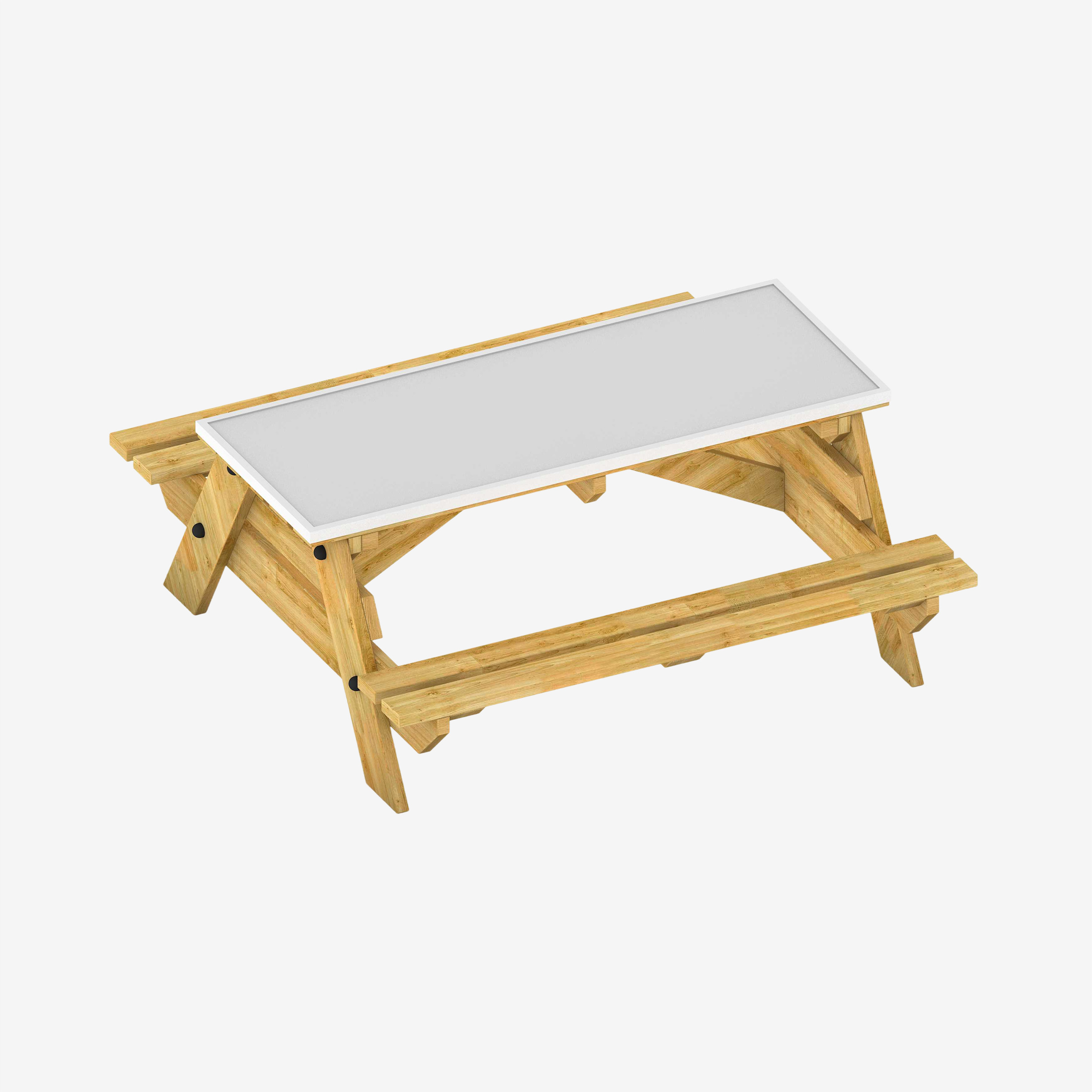 Picnic Table with Whiteboard Top