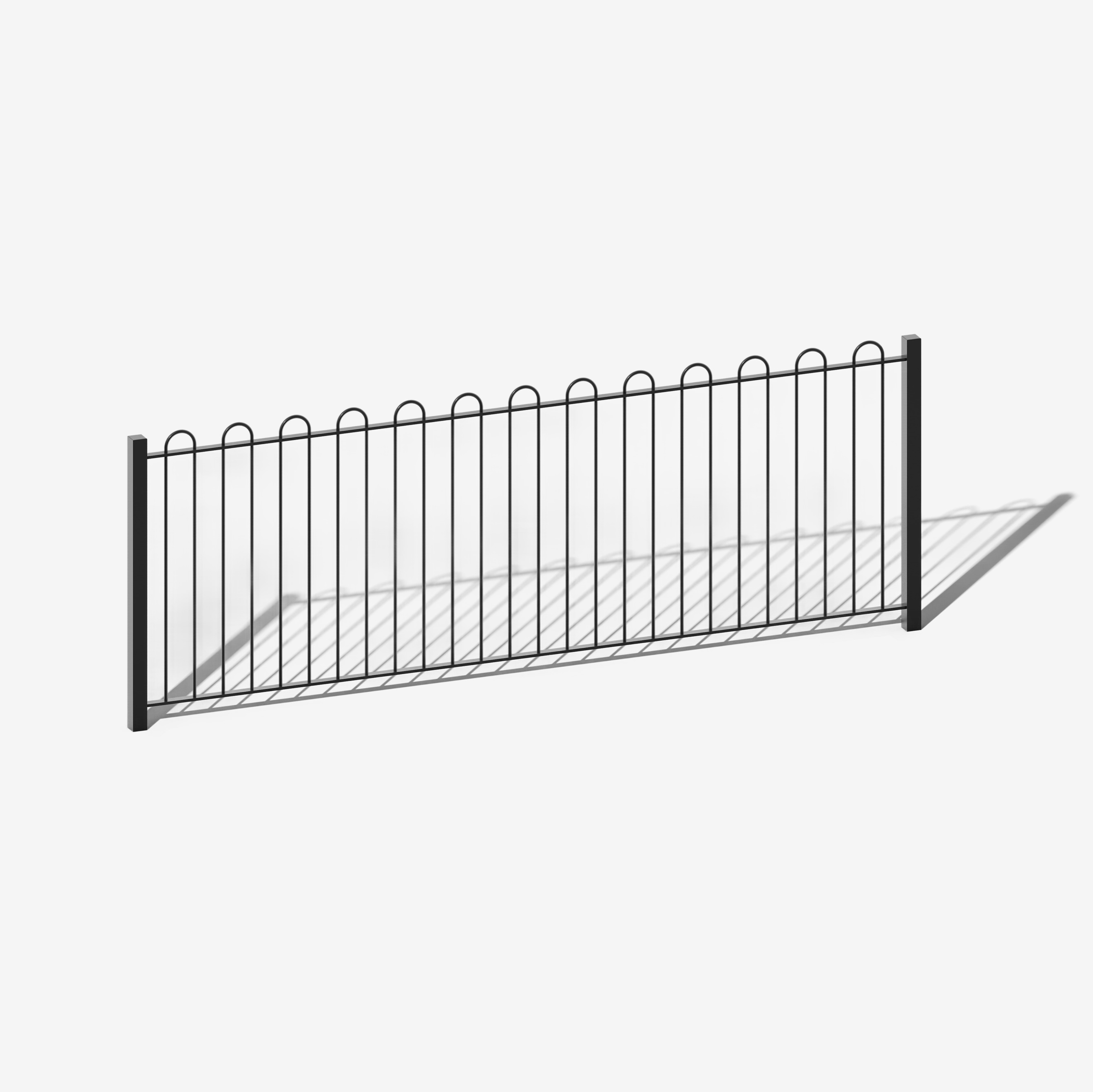 Steel Bow Top Fence