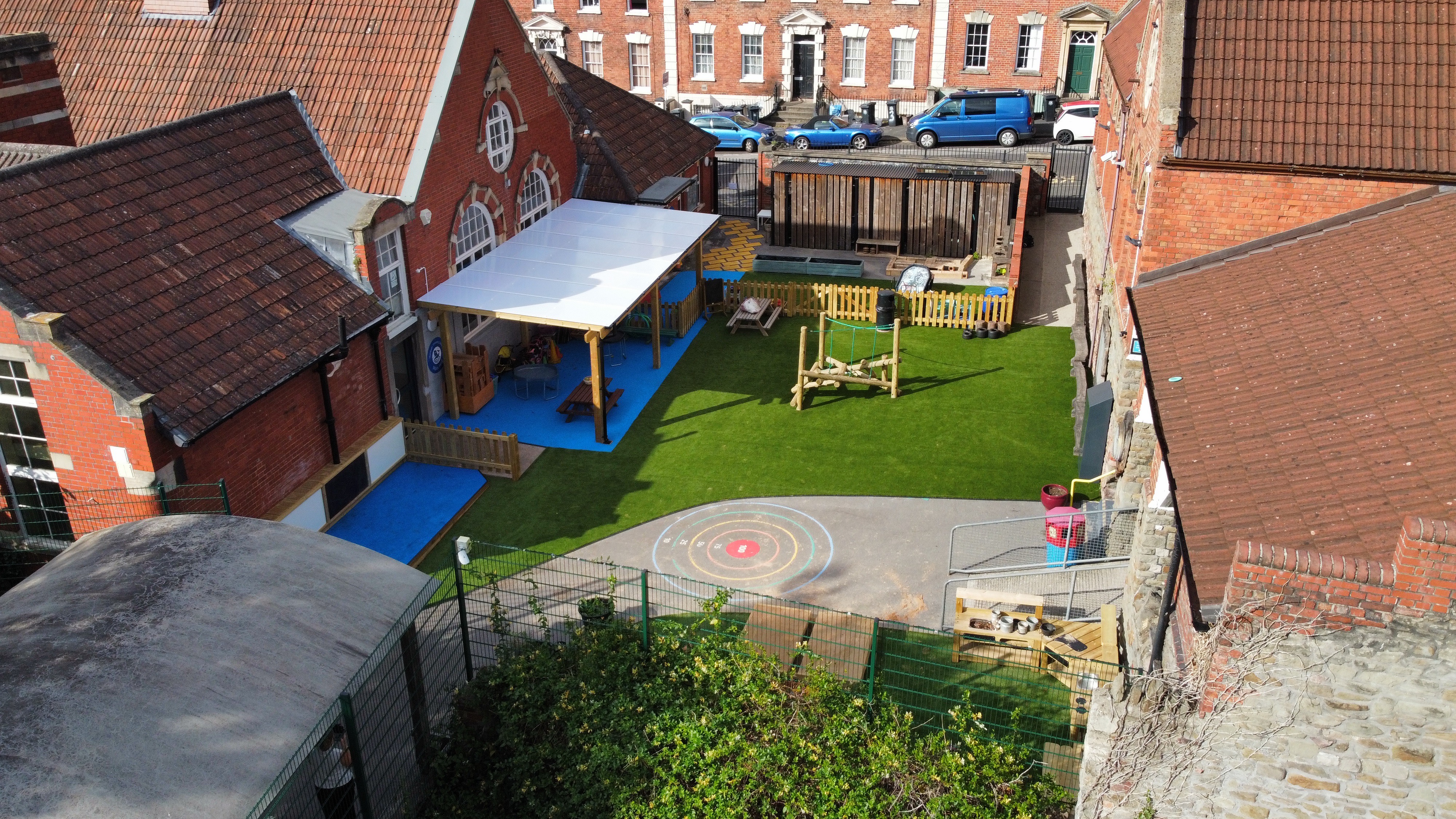 Drone view of scheme