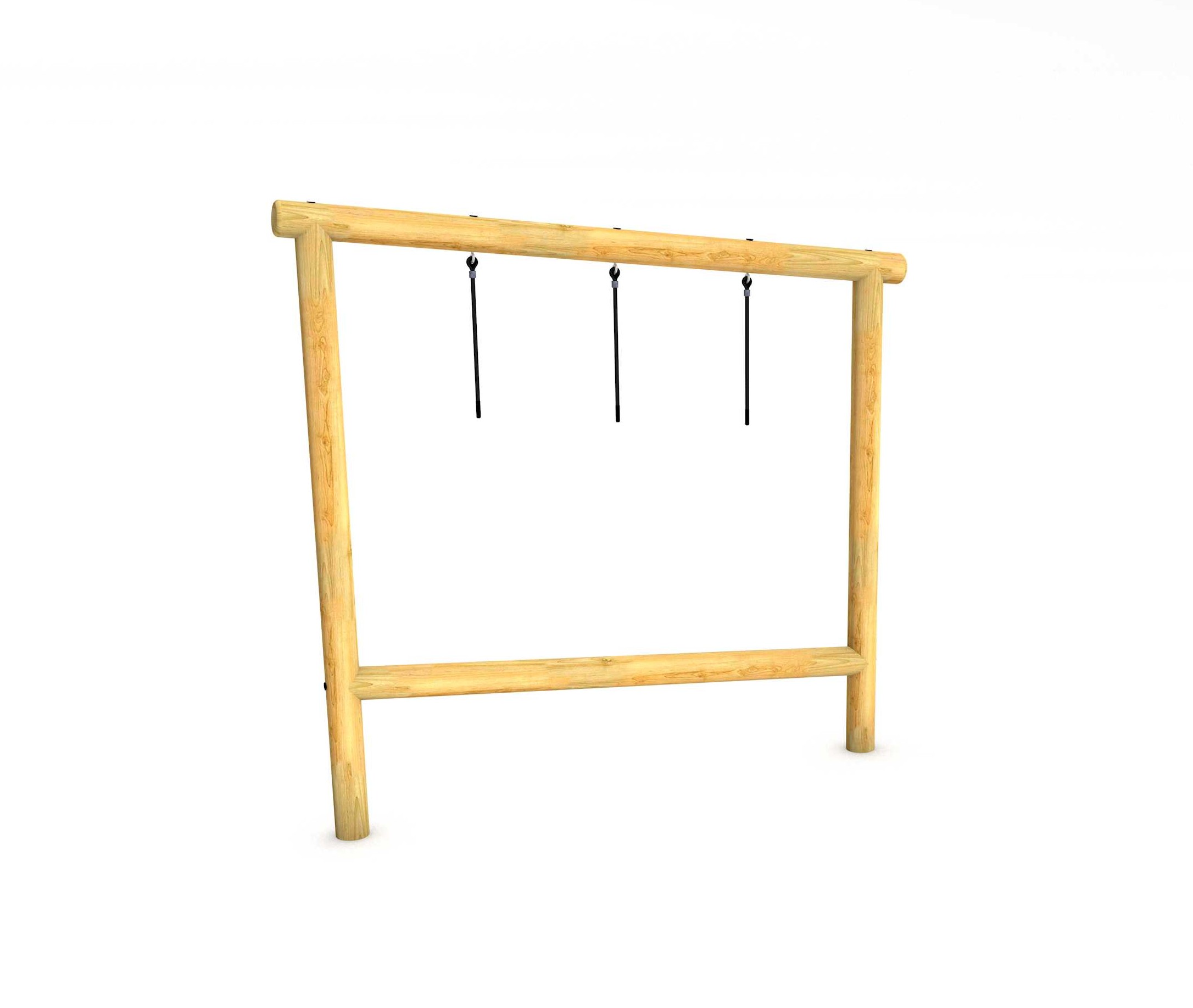 Angled Hanging Rope Balance Beam Traverse