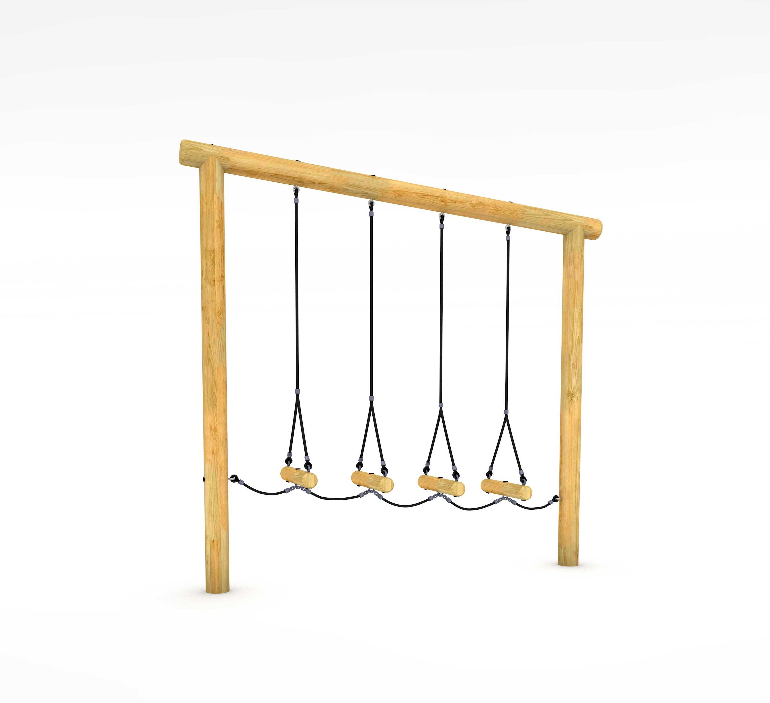 Angled Swinging Log Traverse