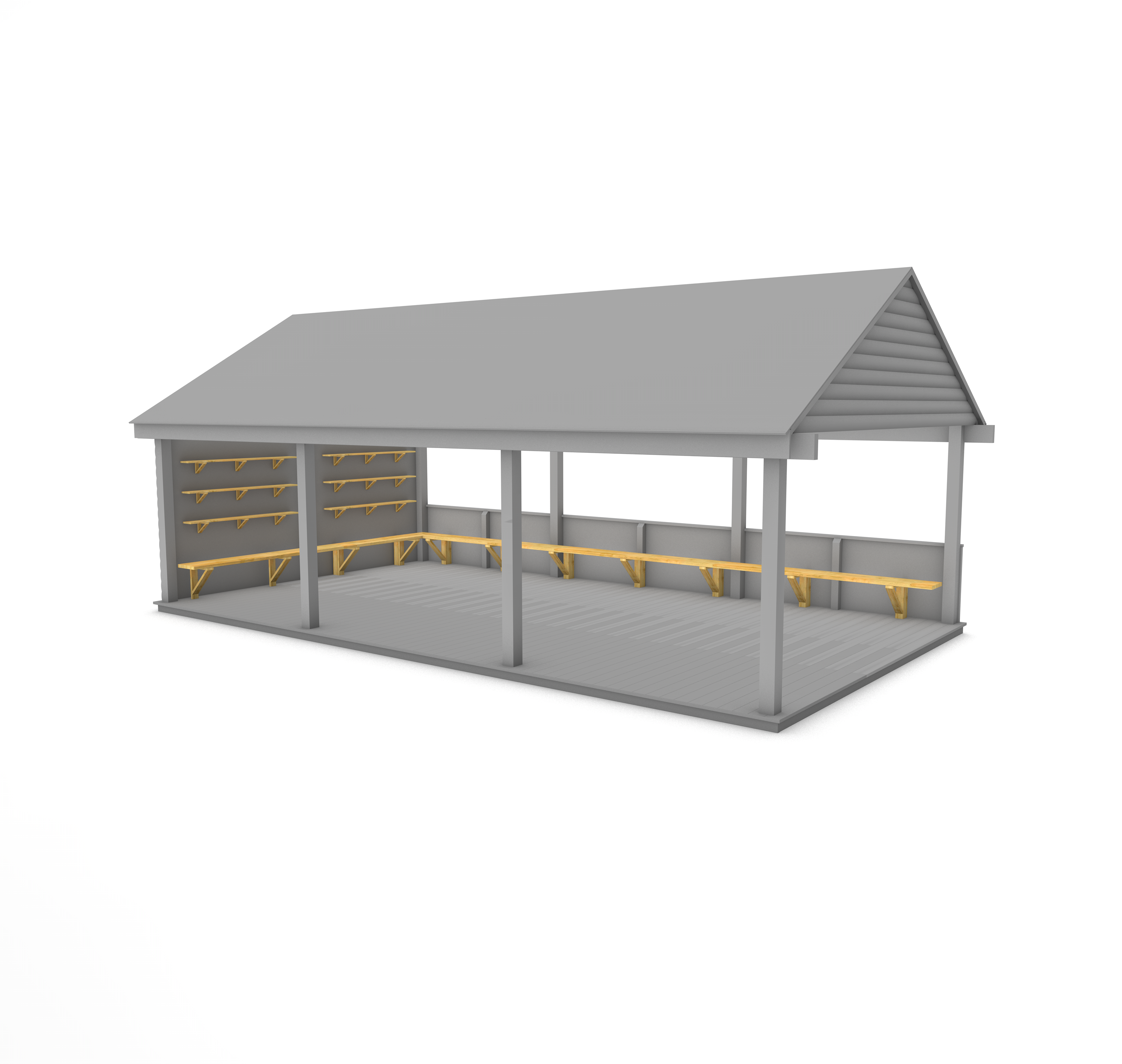 Gable End - Shelves & Benches