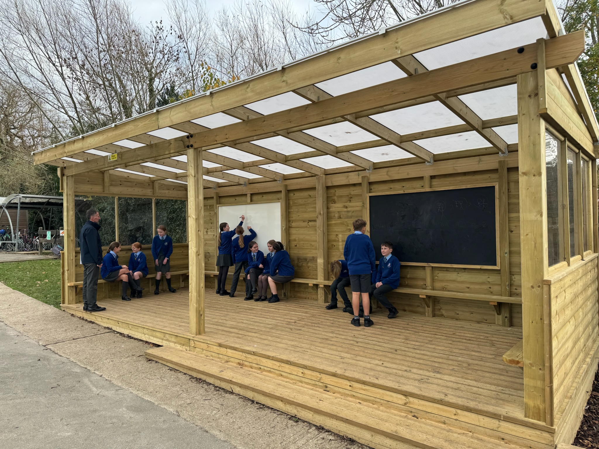 Canopy with children playing