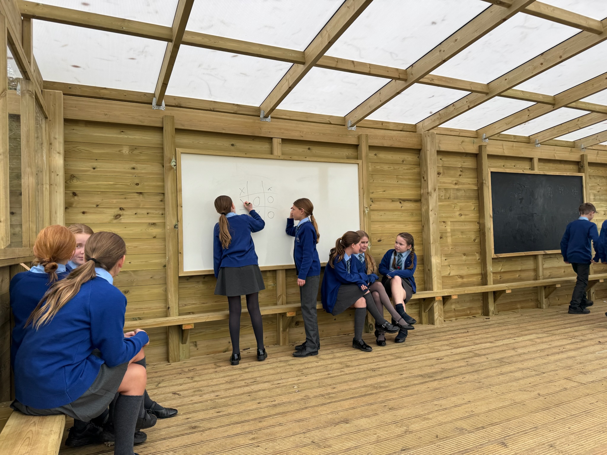 Canopy with children playing