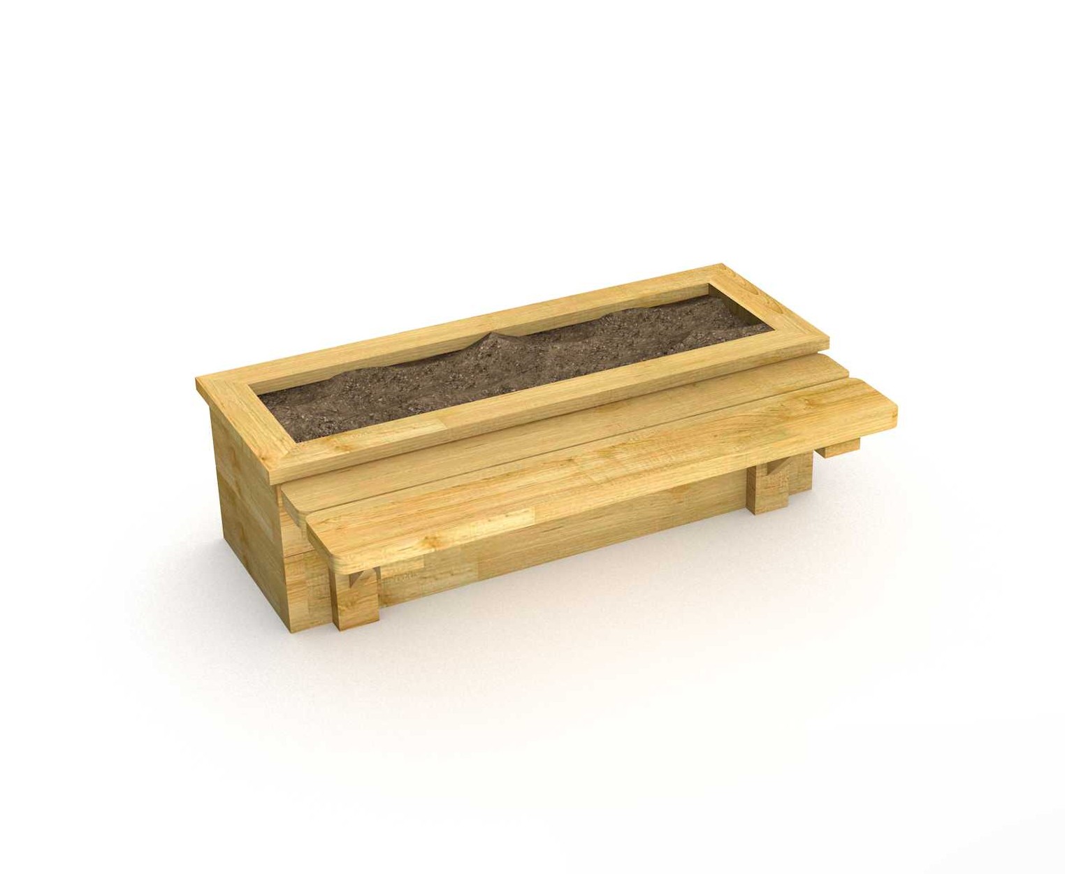 Straight Planter Bench