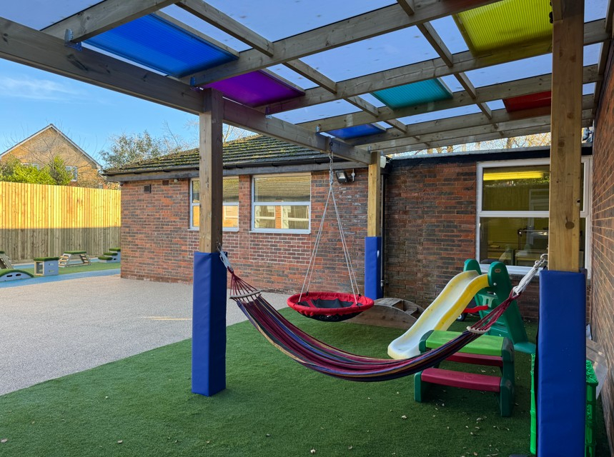 School playground planning: canopy installation