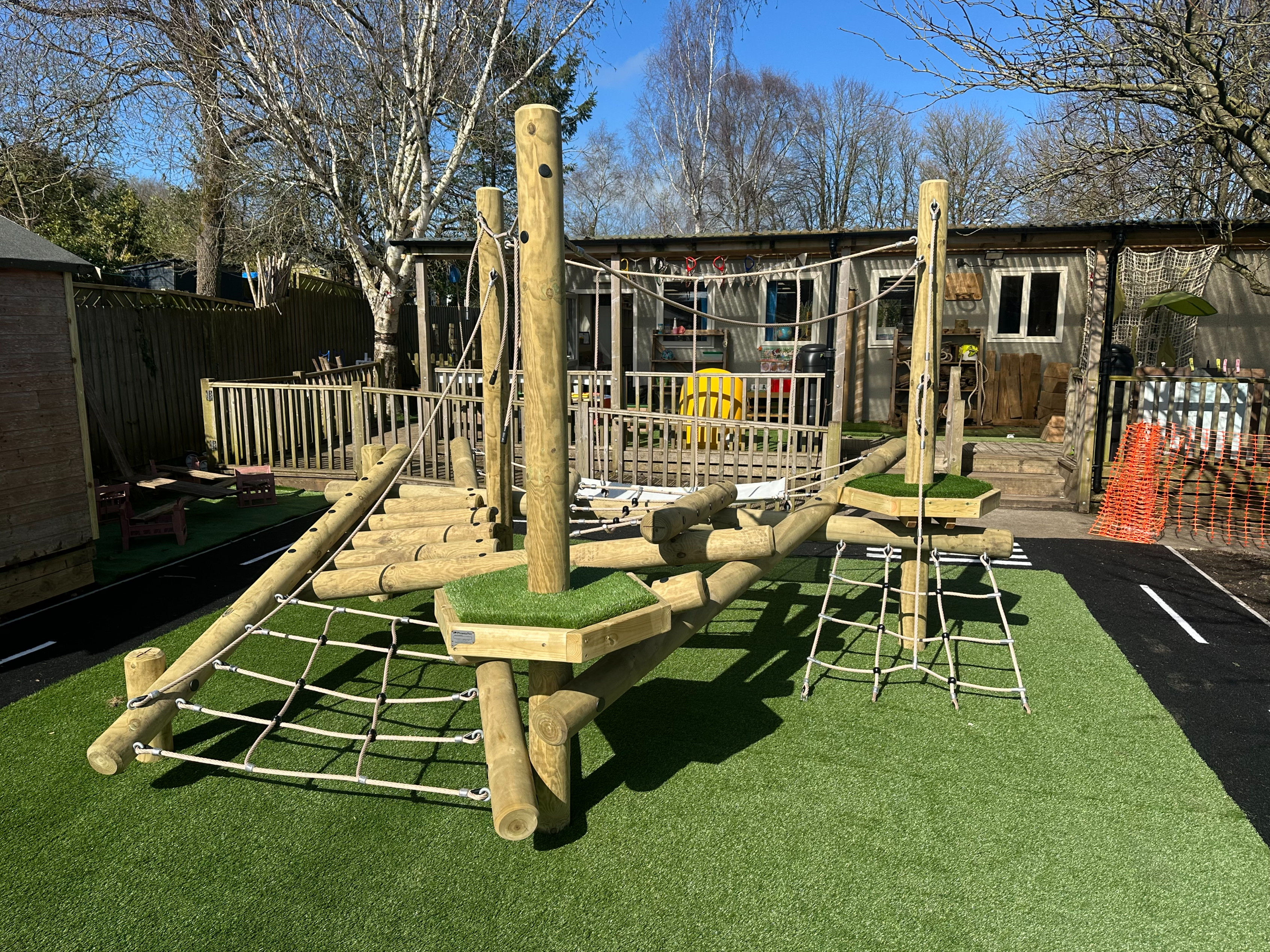 School Playground Design Willow Climber - Leigh on Mendip School