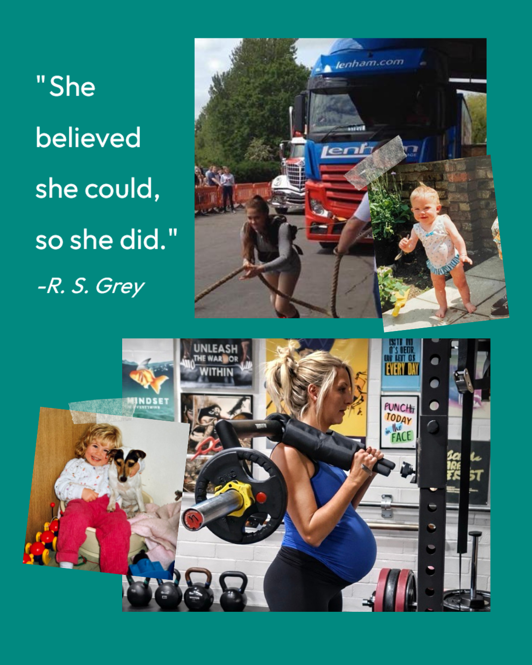 International Women's Day collage of photos of Phoenix Play staff