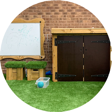 Storage and mark making panels