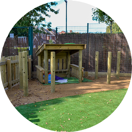 Playhouse and den posts