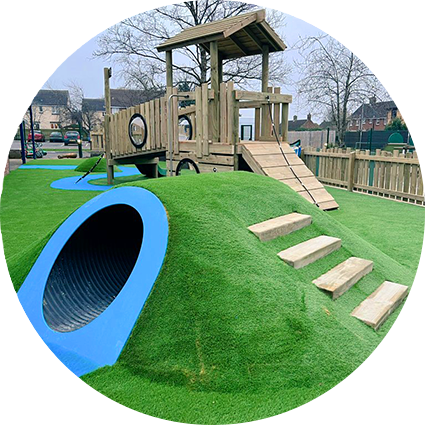 Pirate ship and play mound