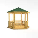 3.5m Gazebo decked