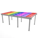 Canopy with Coloured Roof Panels