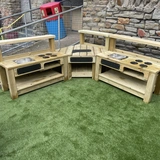 Corner Mud Kitchen paired with Mud Kitchens